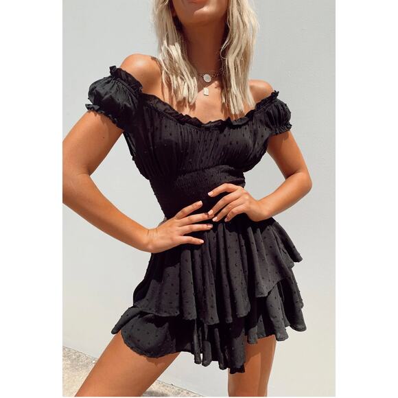 Princess Polly Pants - princess polly black smocked romper